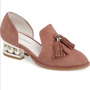 JEFFREY CAMPBELL Pearly Heeled Tassel Loafer